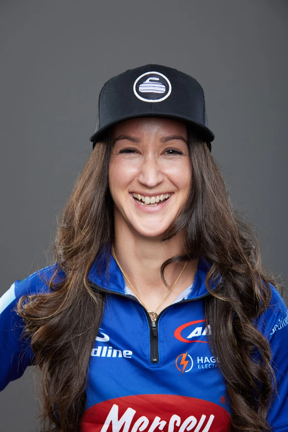 Curling Rock - Mesh Back Hat with Patch - Image 3