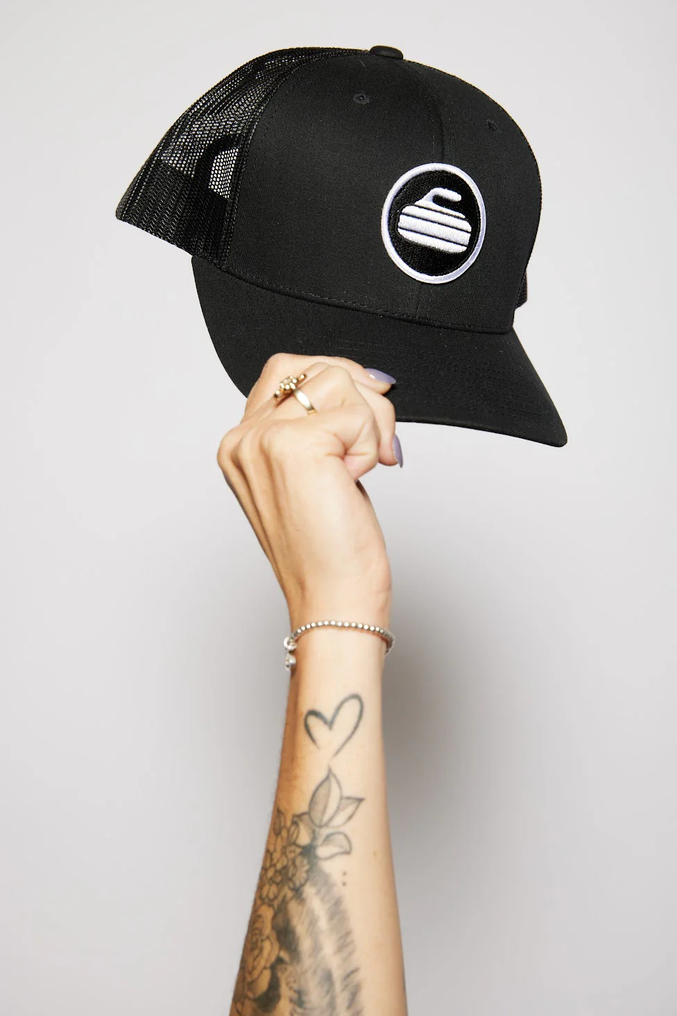 Curling Rock - Mesh Back Hat with Patch - Image 6