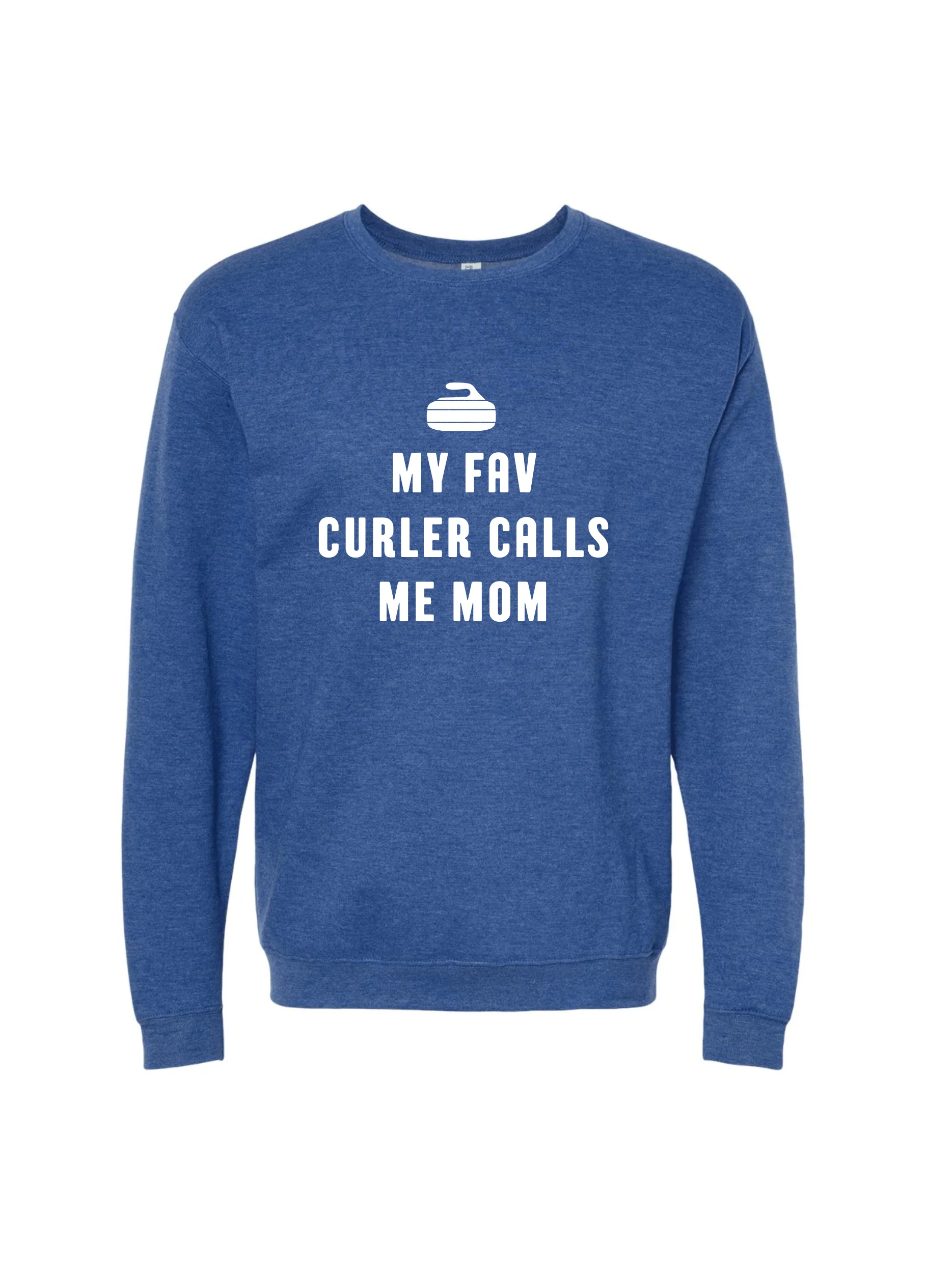 My Fav Curler Calls Me Mom Crewneck Sweater - Image 4