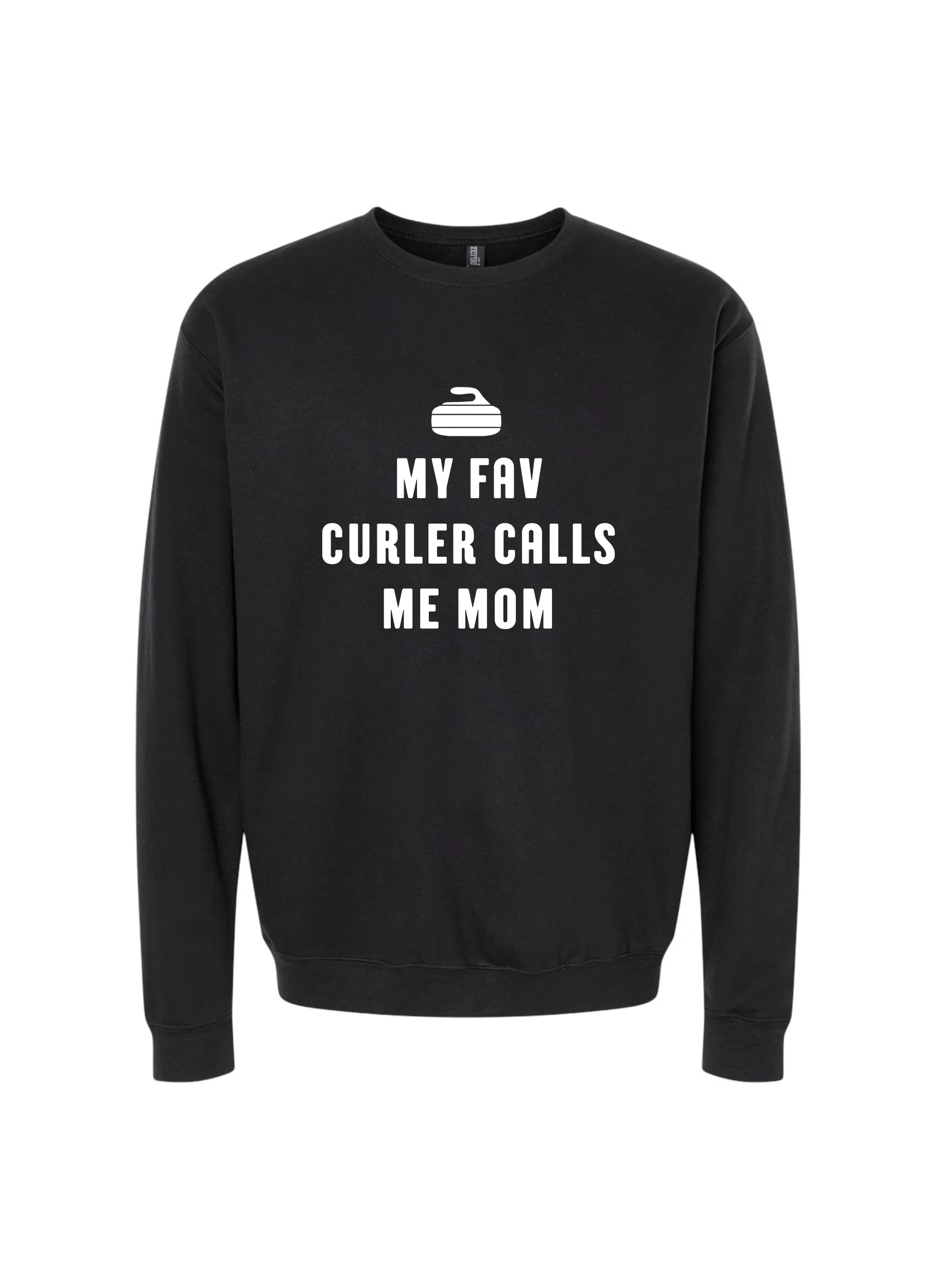 My Fav Curler Calls Me Mom Crewneck Sweater - Image 5